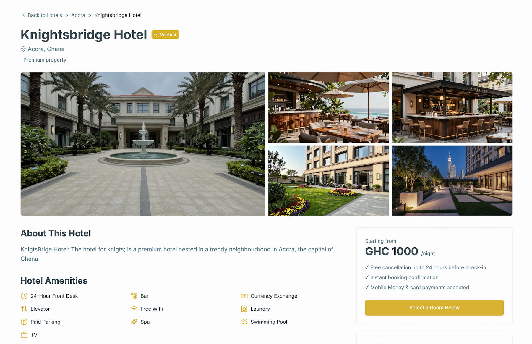 CheckInn Africa Booking Platform